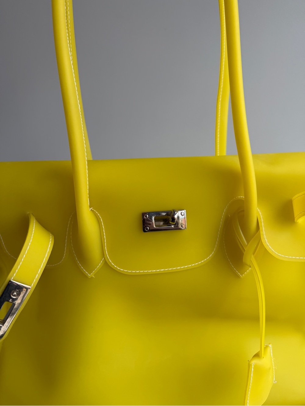 Jelly Firkin Jelly Sac Yellow Structured Tote Handbag - Women Bags - Picture 2 of 9